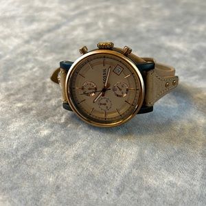 Fossil leather watch
